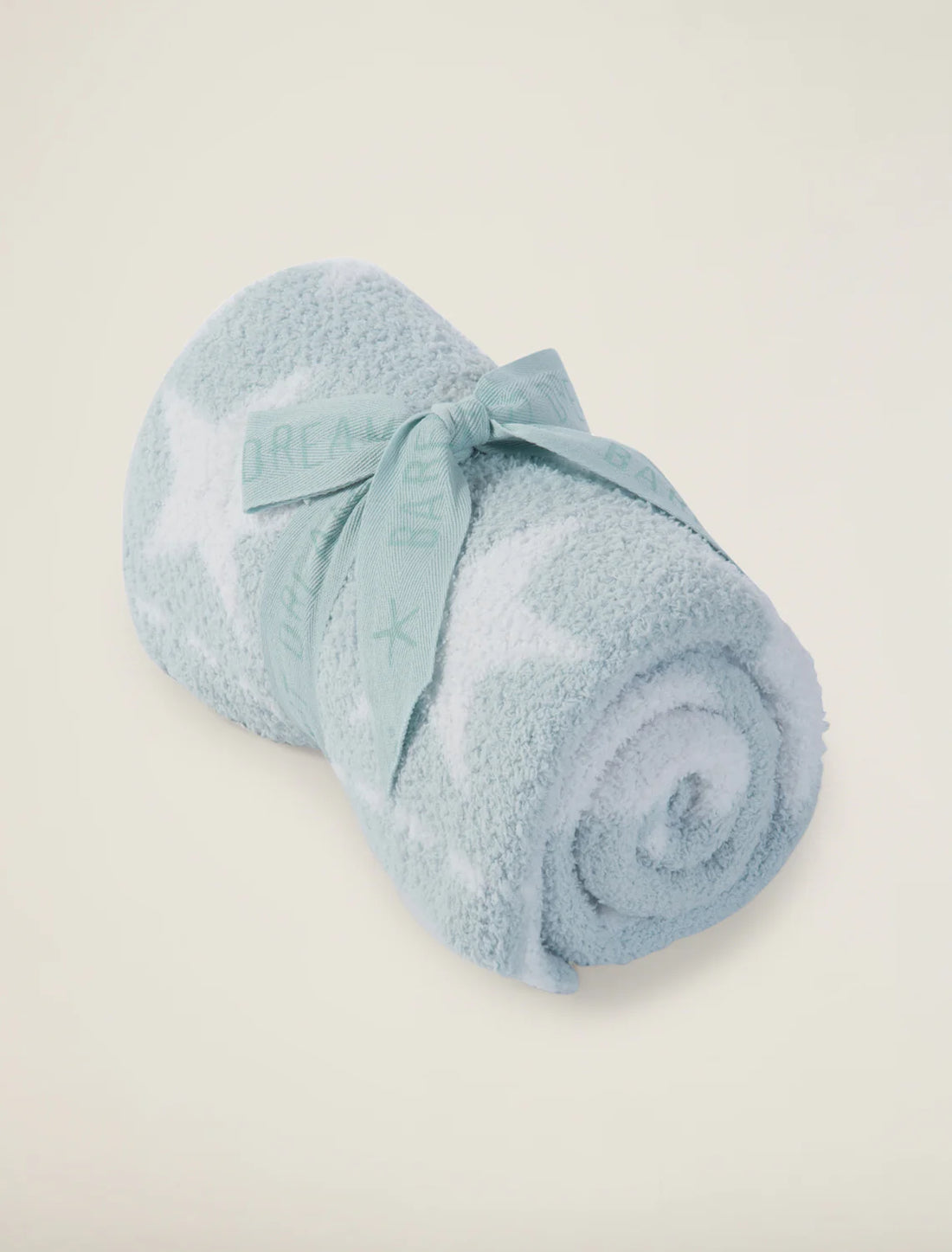 Barefoot Dreams Receiving Blanket: Aqua with Stars