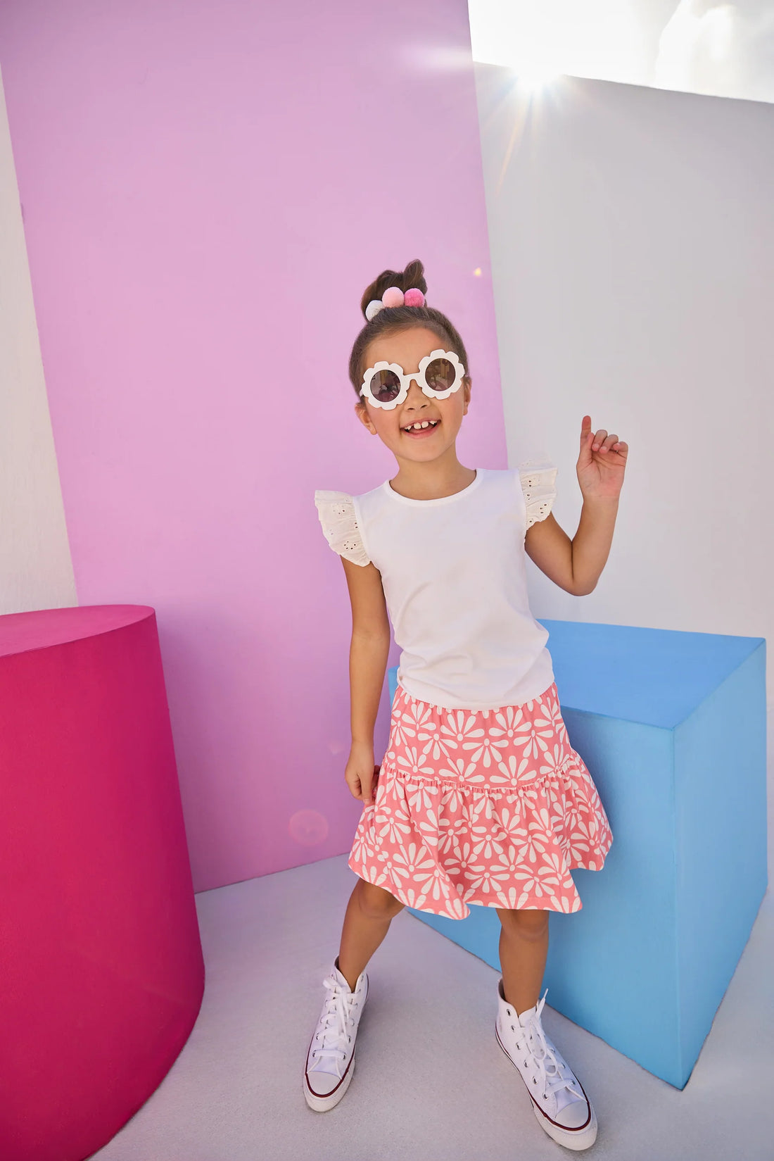 White Eyelet Tank