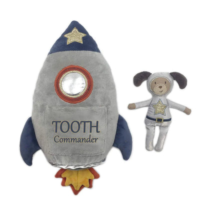 Mon Ami Tooth Commander Space Ship Pillow Set