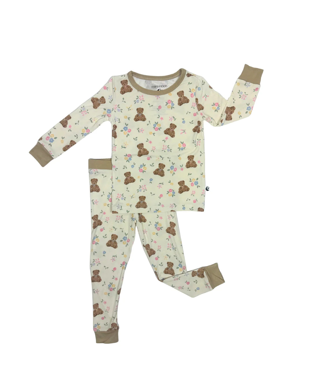 2 Piece Bamboo PJs: Teddy in Bloom