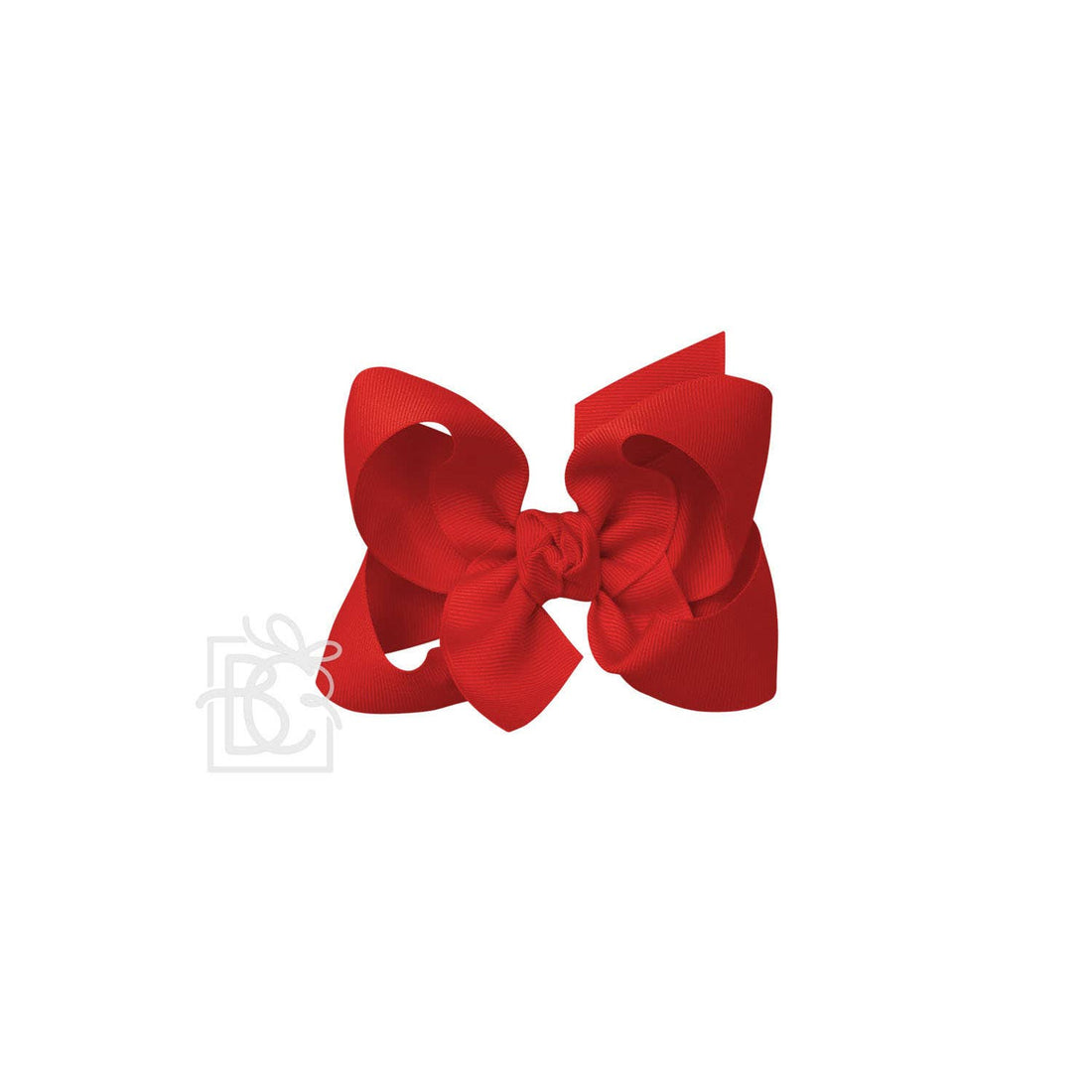 4.5&quot; Hairbow on Alligator Clip: Red