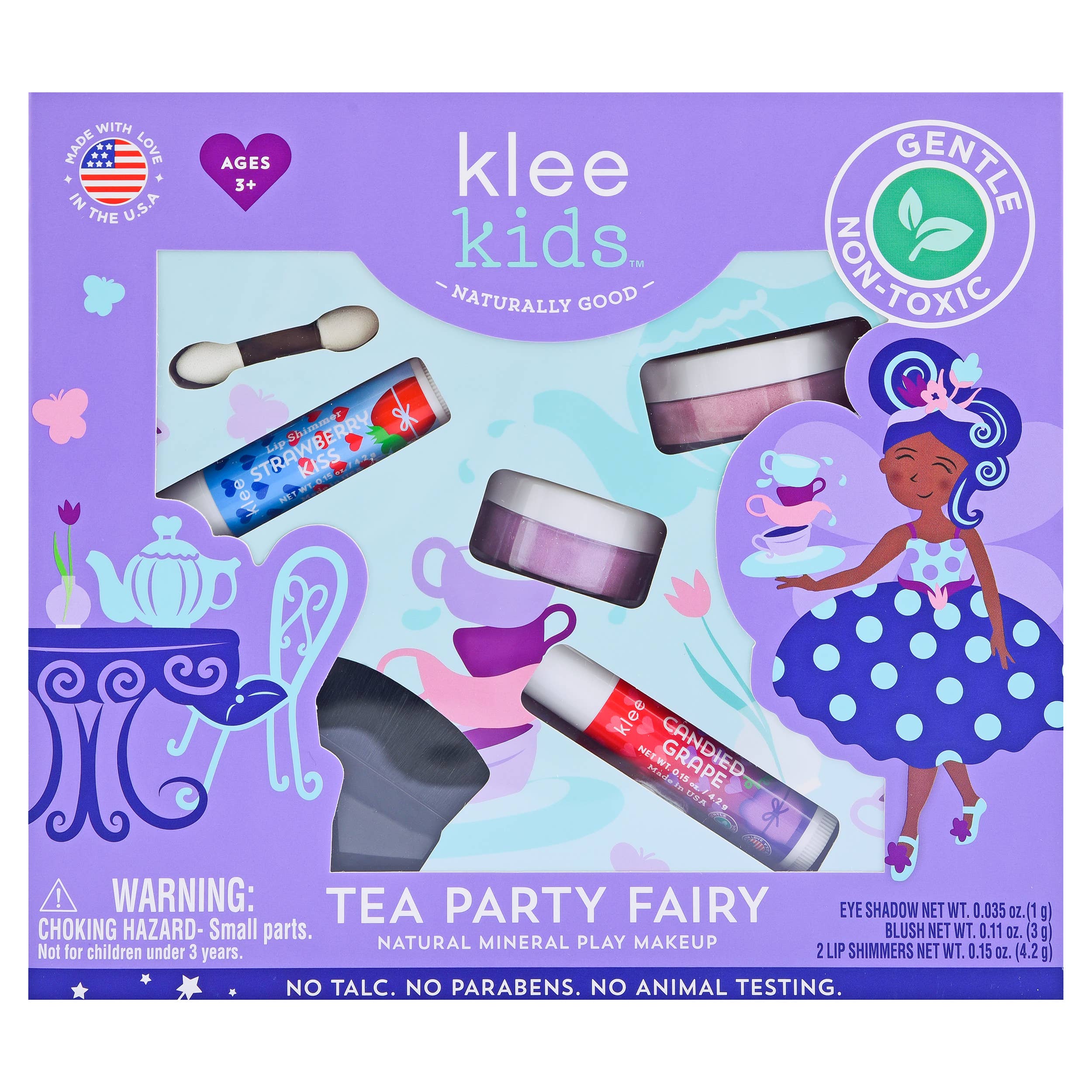 Klee Kids Natural Mineral Play Makeup Kit: Rainbow Fairy
