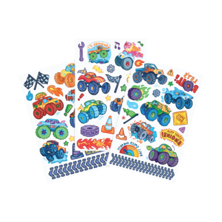 Tattoo-Palooza Temporary Tattoos - Monster Truck - 3 Sheets