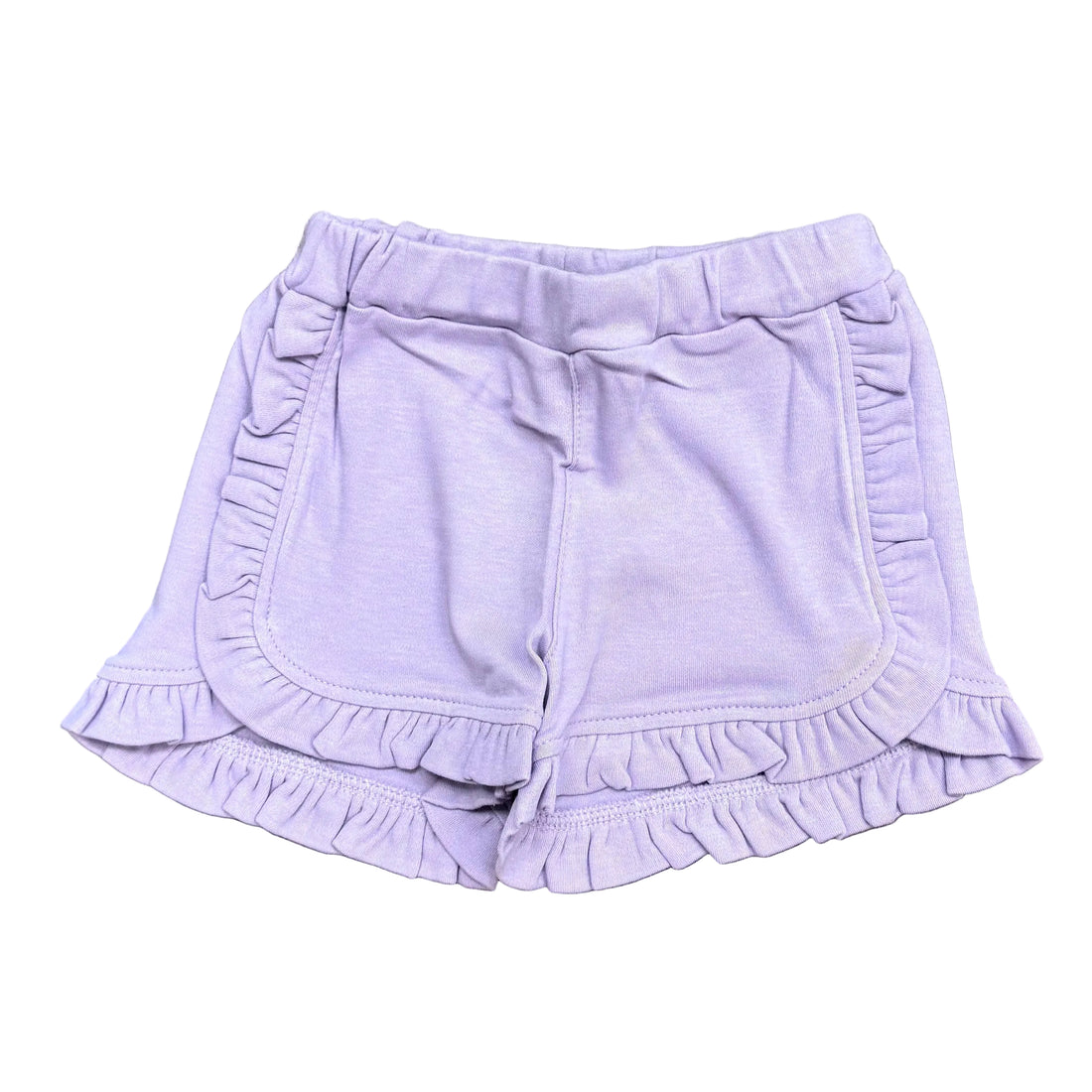 Lavender Ruffle Trim Shorts