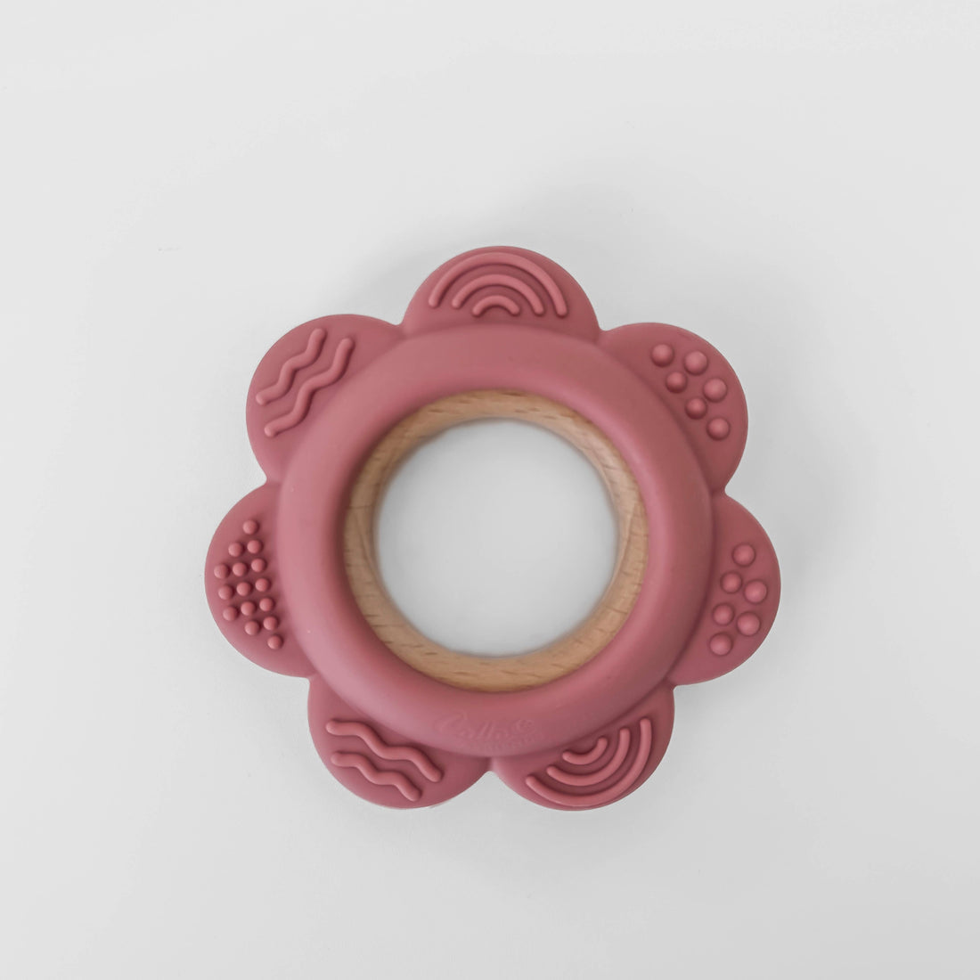 Garden Party Teether Collection - Flower: Petunia Pink