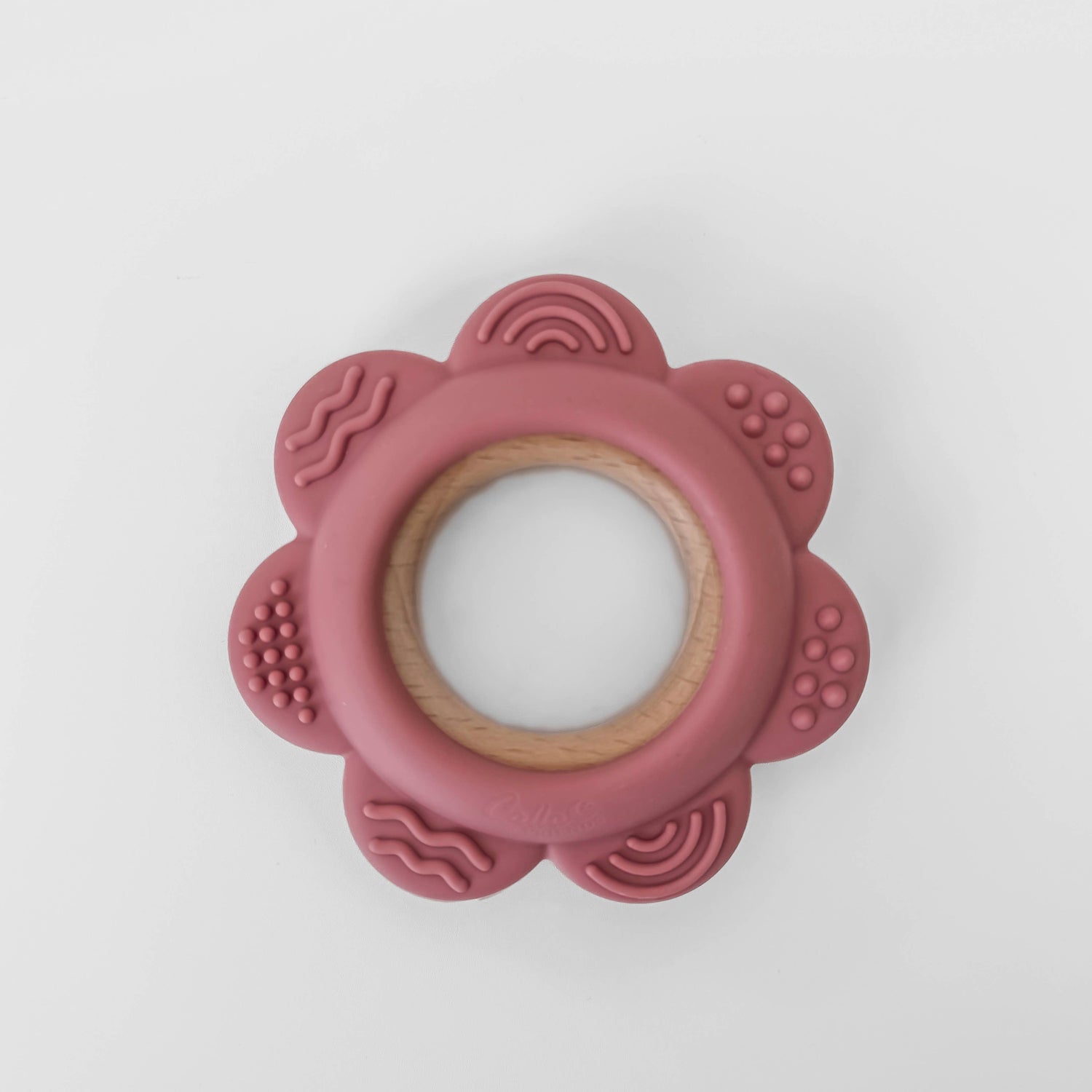Garden Party Teether Collection - Flower: Petunia Pink