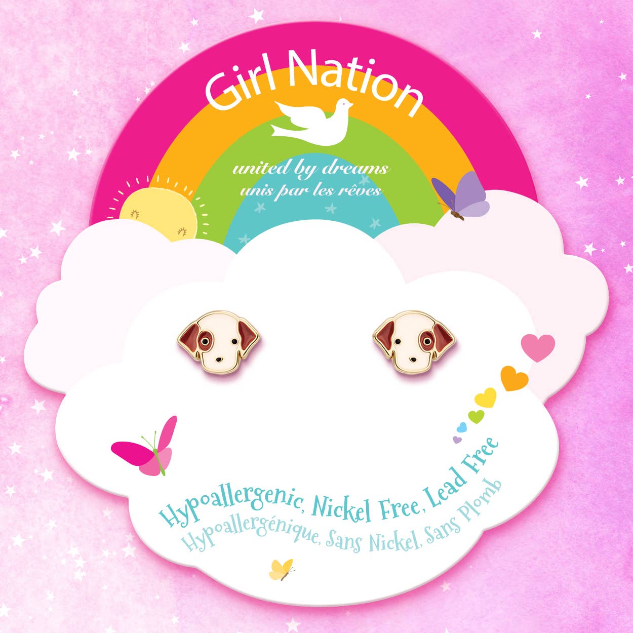 Perky Puppy Cutie Stud Earrings