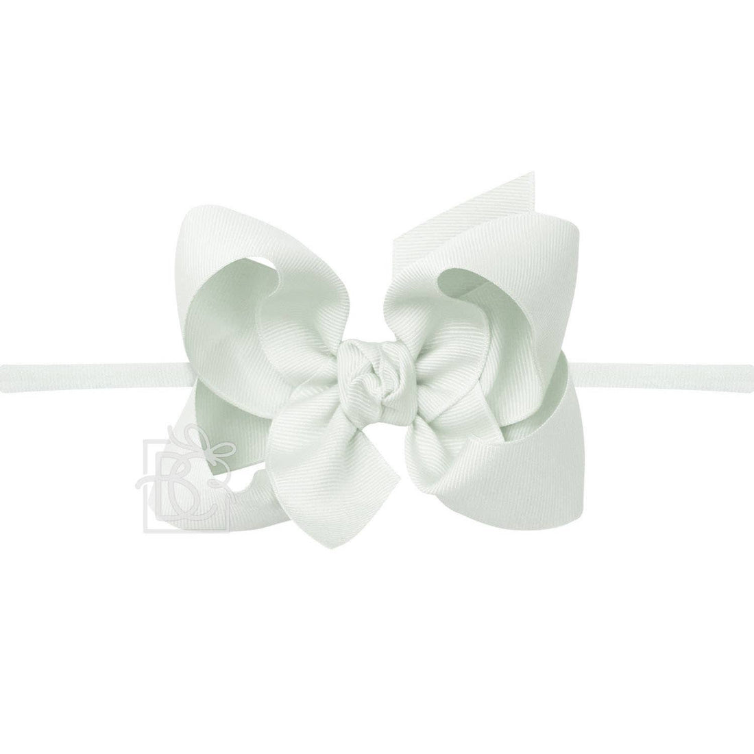 4.5&quot; Infant Headband Hairbow: Powder Mint