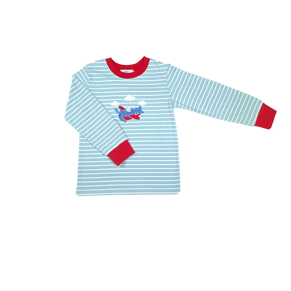 LS Boys T-Shirt with Ariplane Applique