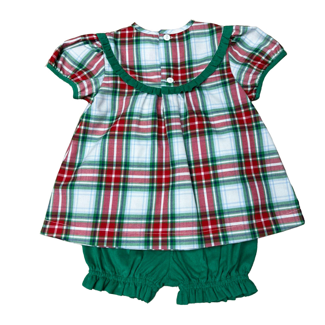 Red/Green Plaid Bloomer Set