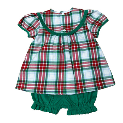 Red/Green Plaid Bloomer Set