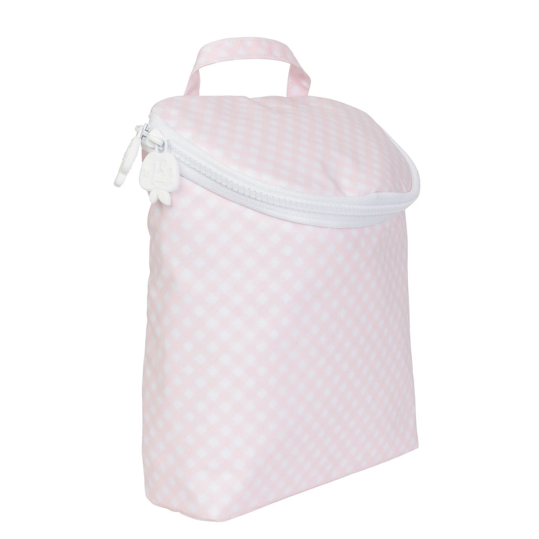 Apple of my Isla Bottle Bag: Pink Gingham