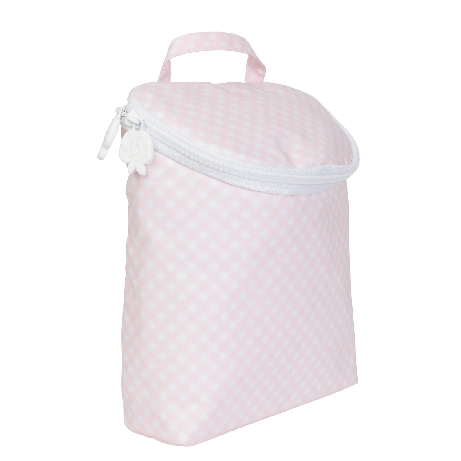 Apple of my Isla Bottle Bag: Pink Gingham