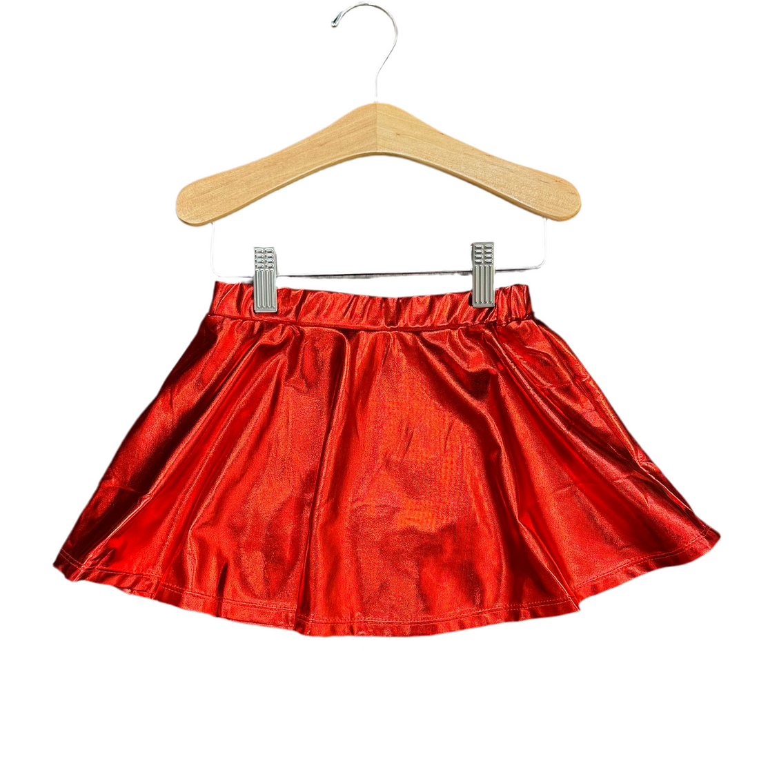 Metallic Red Skirt