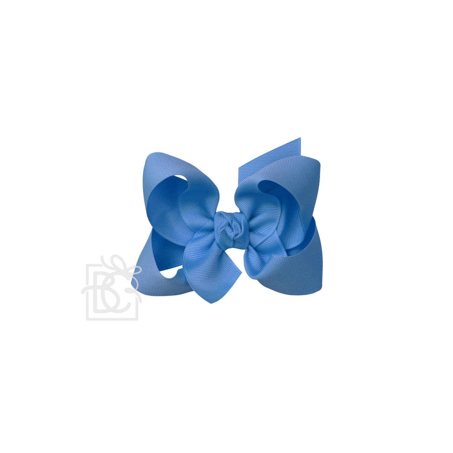 4.5&quot; Hairbow on Alligator Clip: Capri Blue