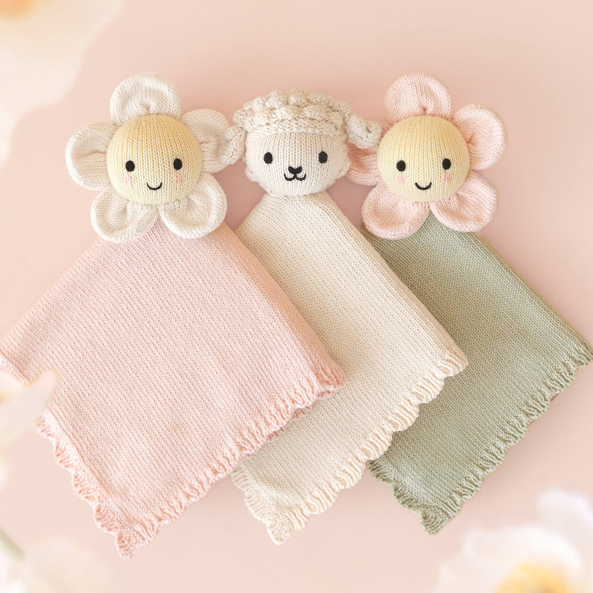 Cuddle + Kind Baby Daisy Lovey: Blush