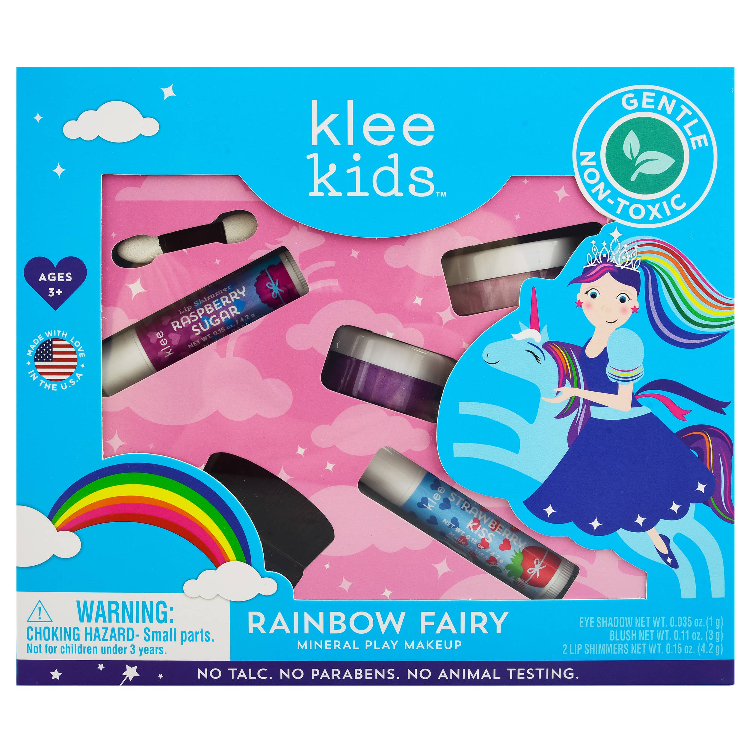 Klee Kids Natural Mineral Play Makeup Kit: Rainbow Fairy