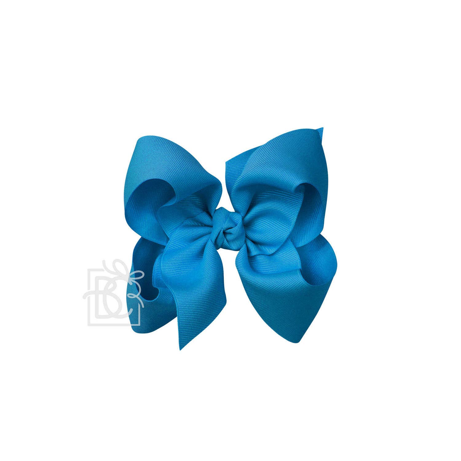 5.5&quot; Hairbow on Alligator Clip: Blue Magic