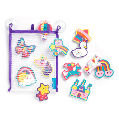 Unicorn Dreams Stickable Foam Bath Shapes