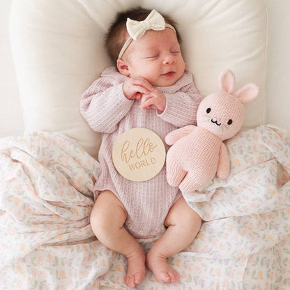 Cuddle+Kind Baby rabbit: Powder Pink