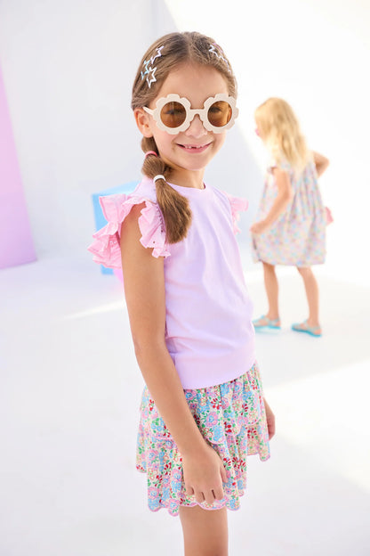 Pink Eyelet Tank