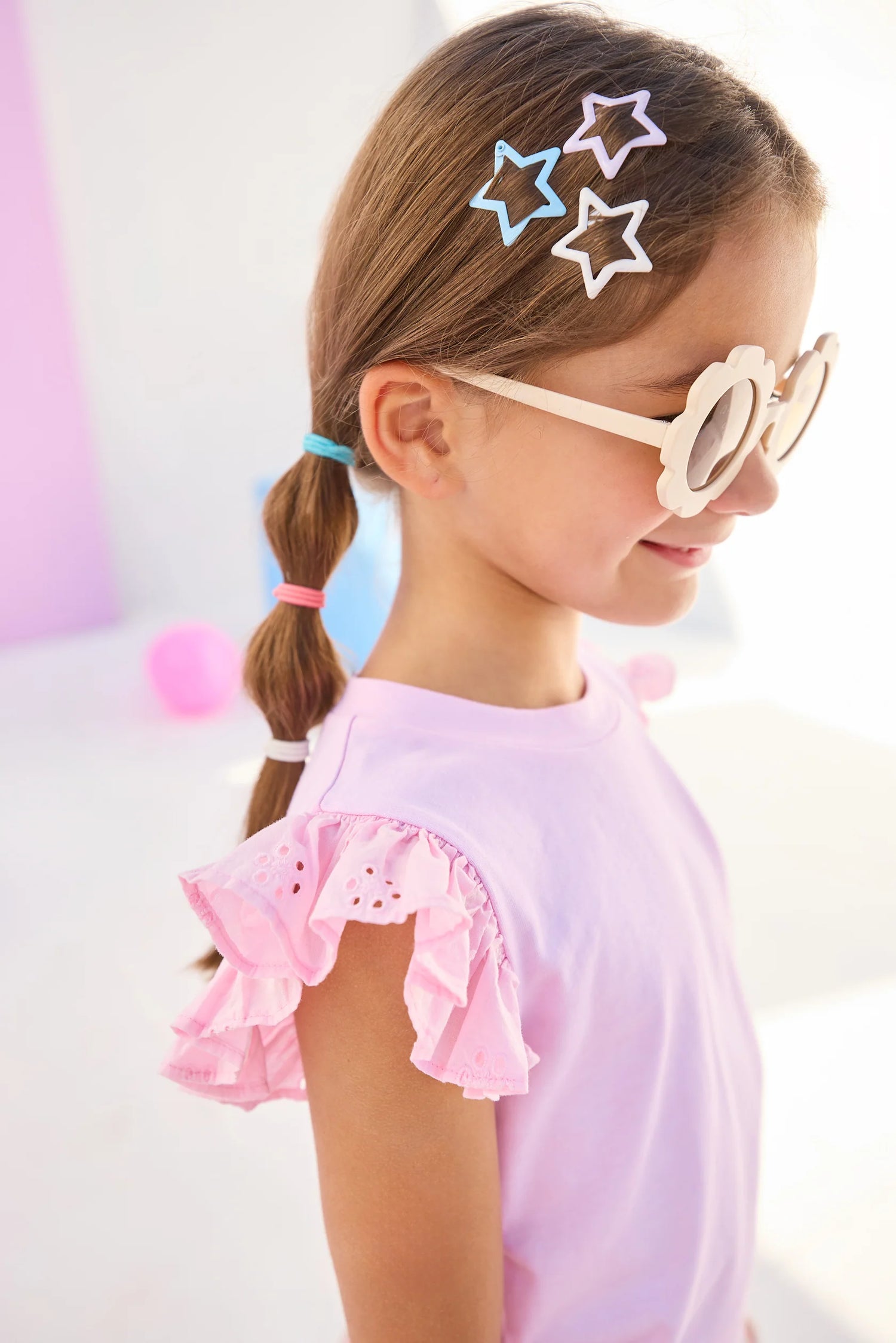 Pink Eyelet Tank