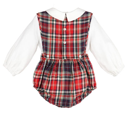 Evergreen Tartan Boy Overall Set