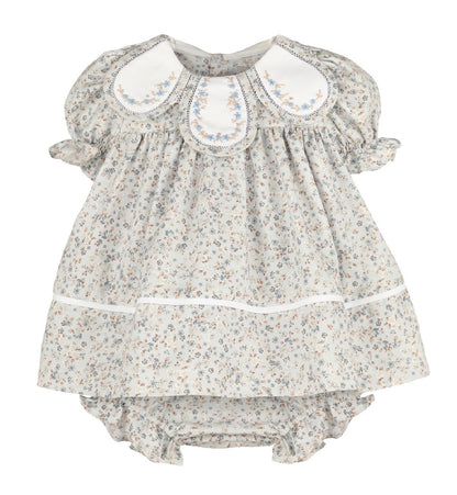 Bloomy Chintz Petal Float Dress: Blue