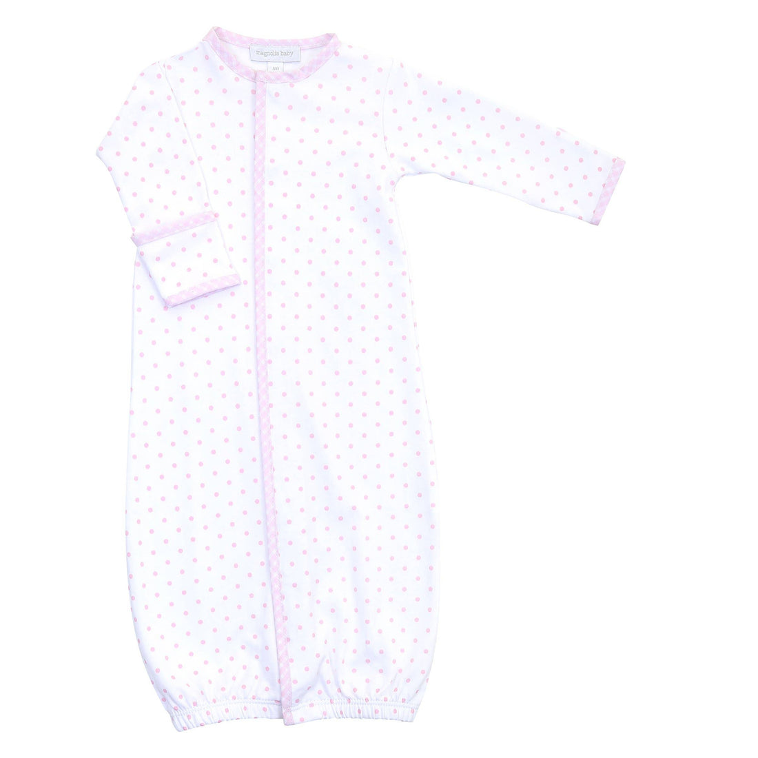 Gingham Dots Converter Gown: Pink