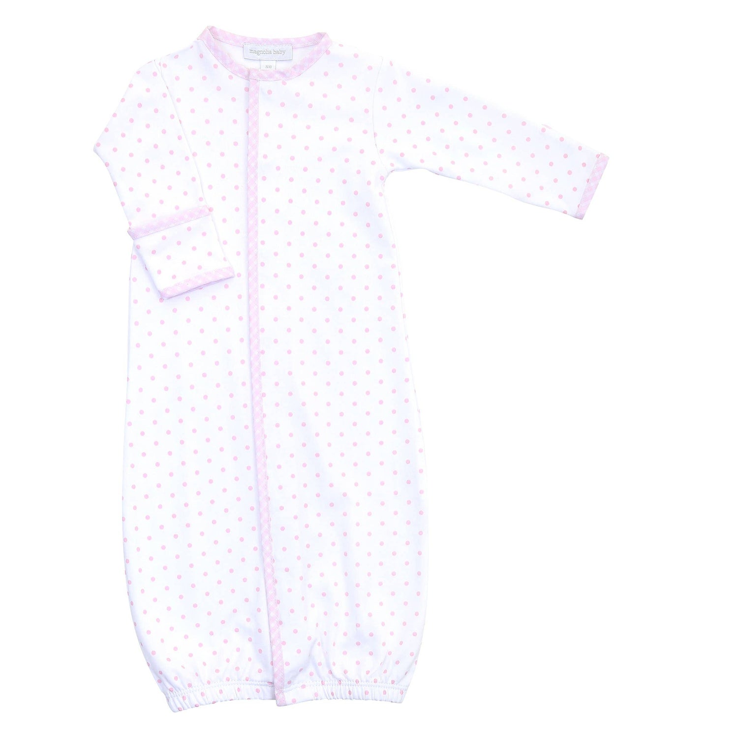 Gingham Dots Converter Gown: Pink