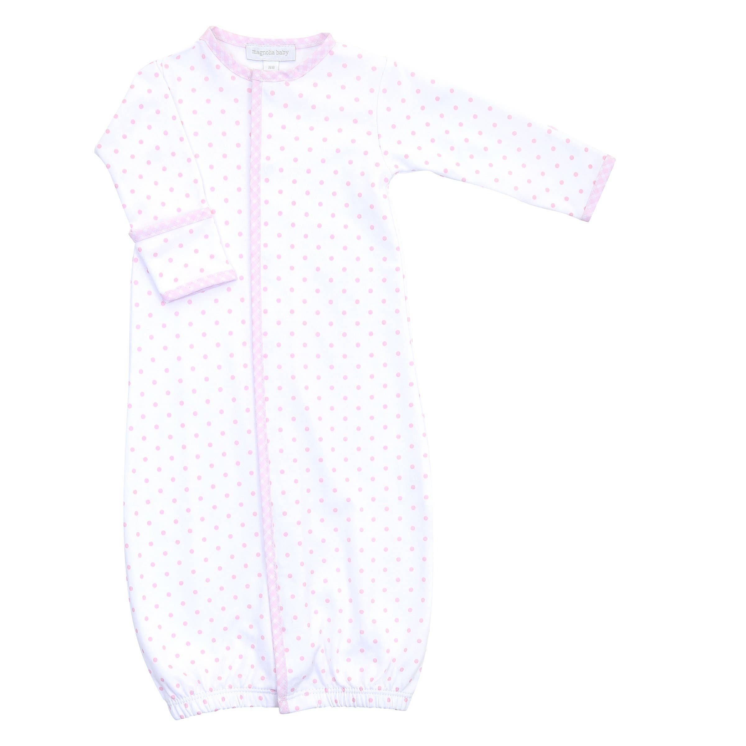 Gingham Dots Converter Gown: Pink