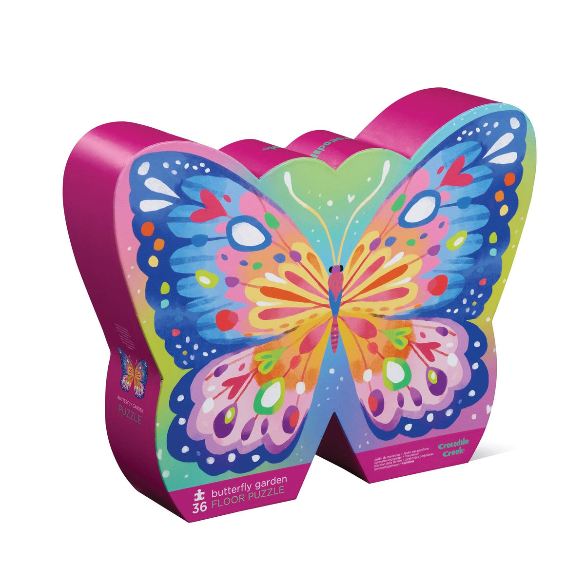 36-Piece Shaped Box Puzzle: Butterfly Garden