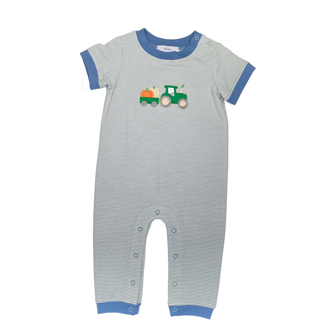 Pumpkin Applique Boys Romper