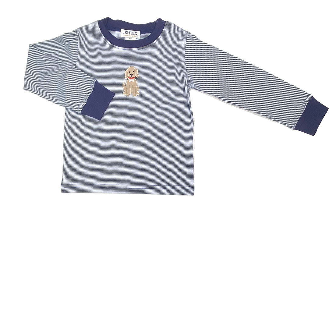 Dog Applique LS T-Shirt