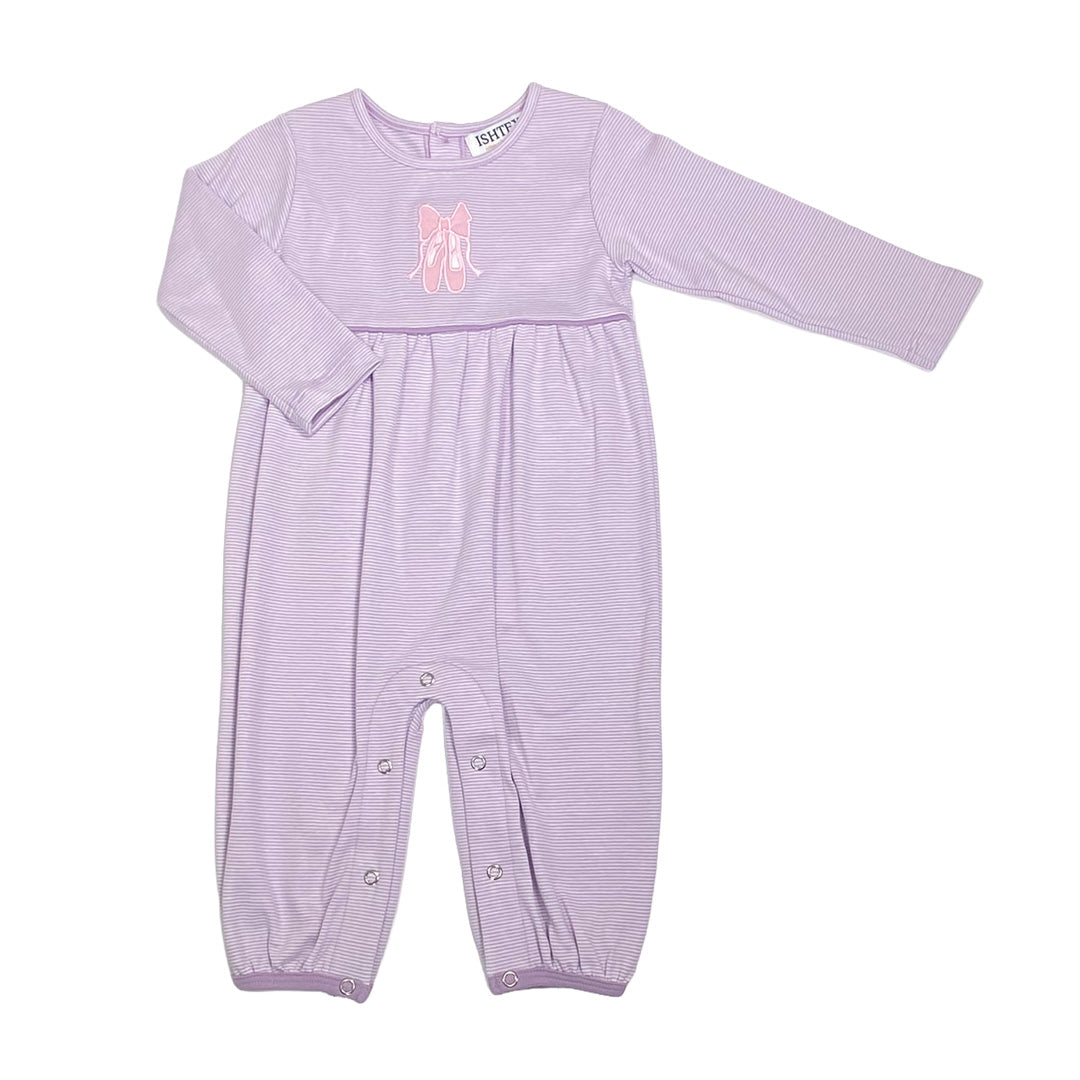 Ballet Shoes Applique Romper
