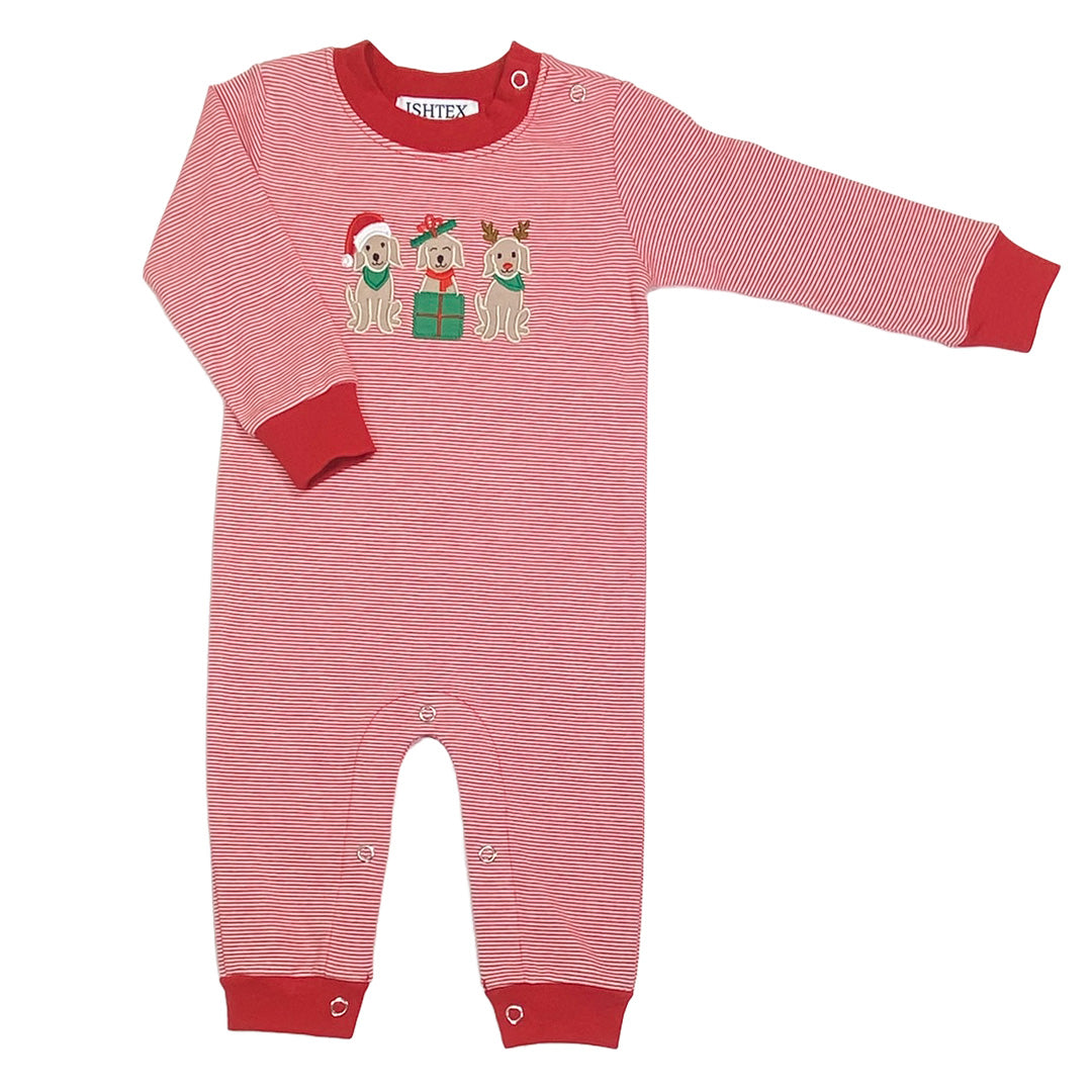 Dog Trio Boys Romper