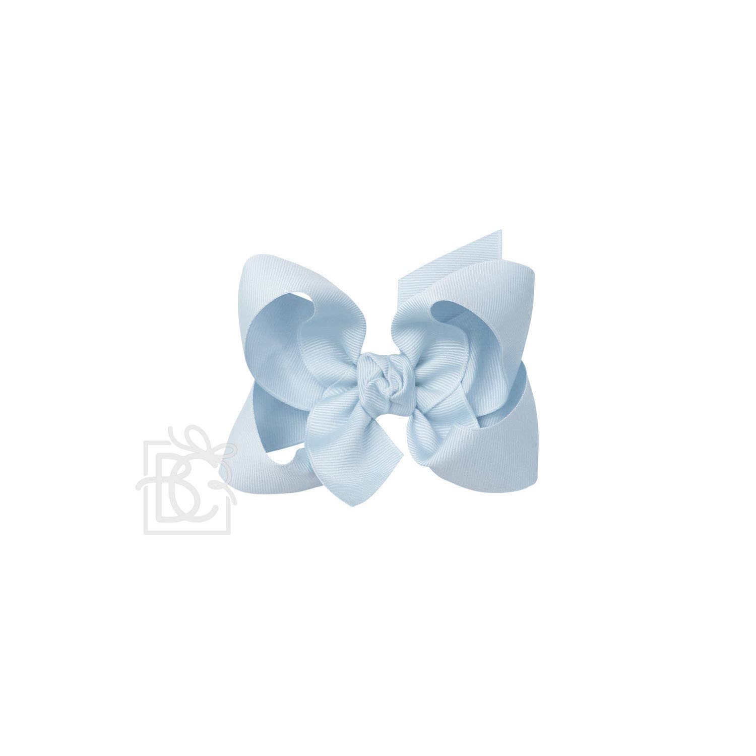 4.5&quot; Hairbow on Alligator Clip: Millennium Blue