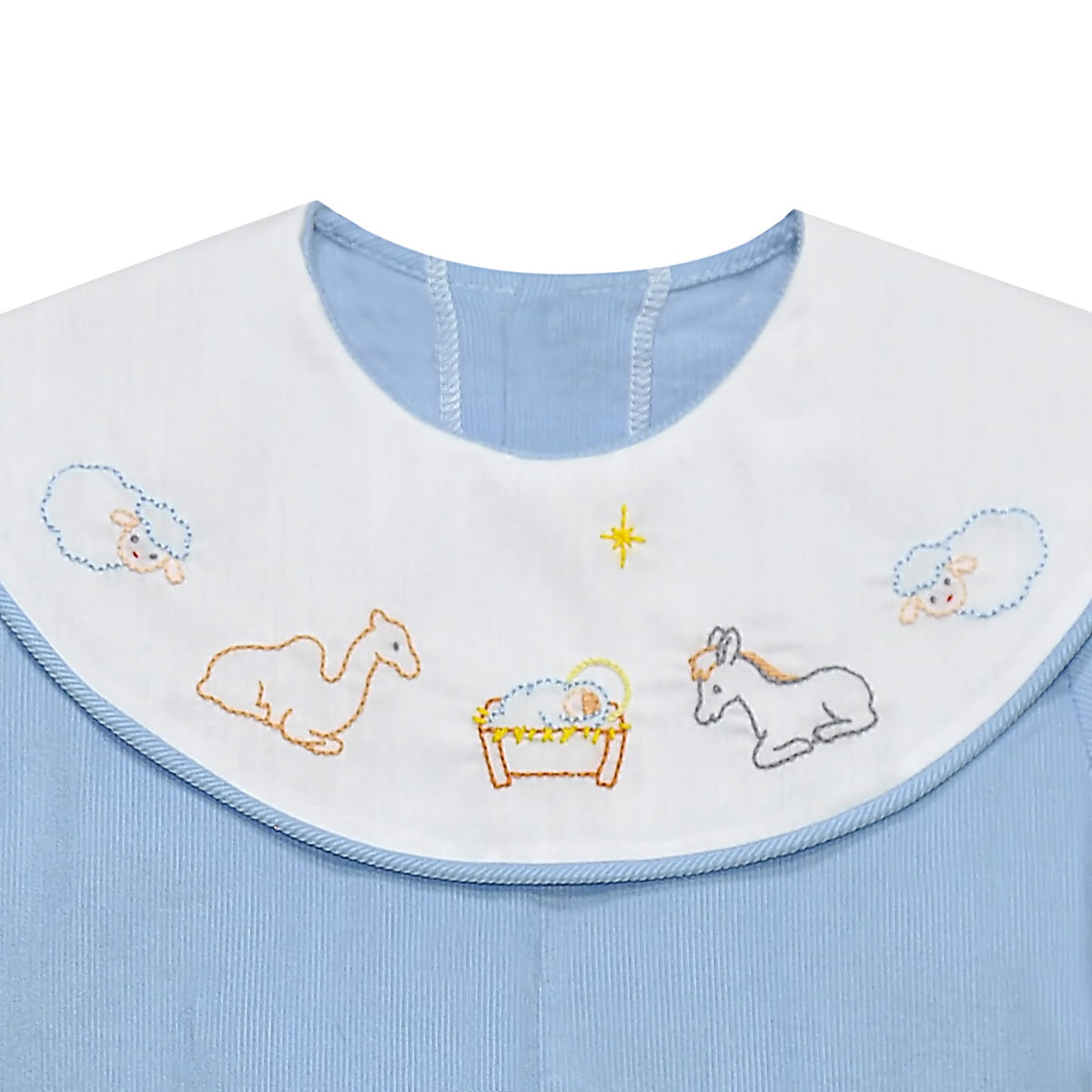 Blue Williams Romper: Nativity