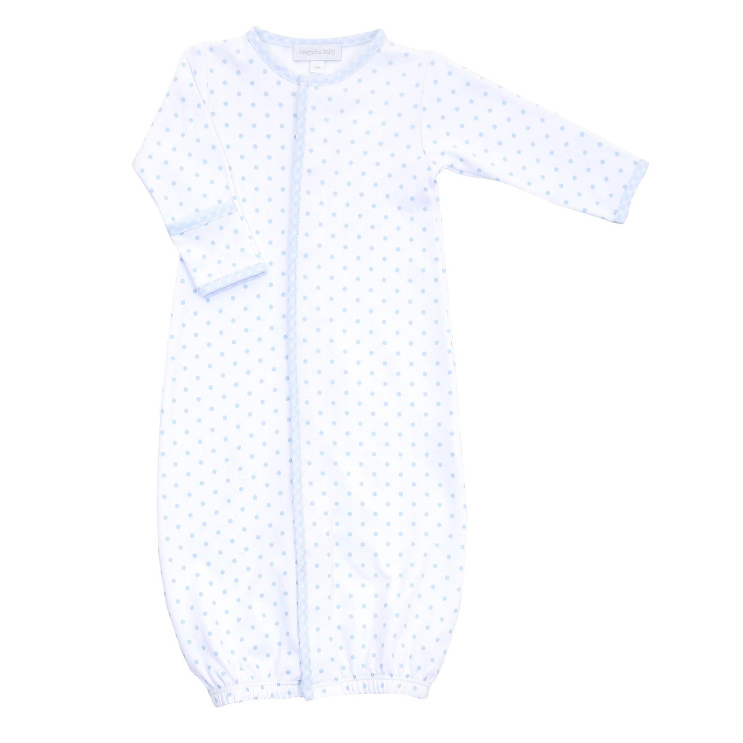 Gingham Dots Converter Gown: Blue