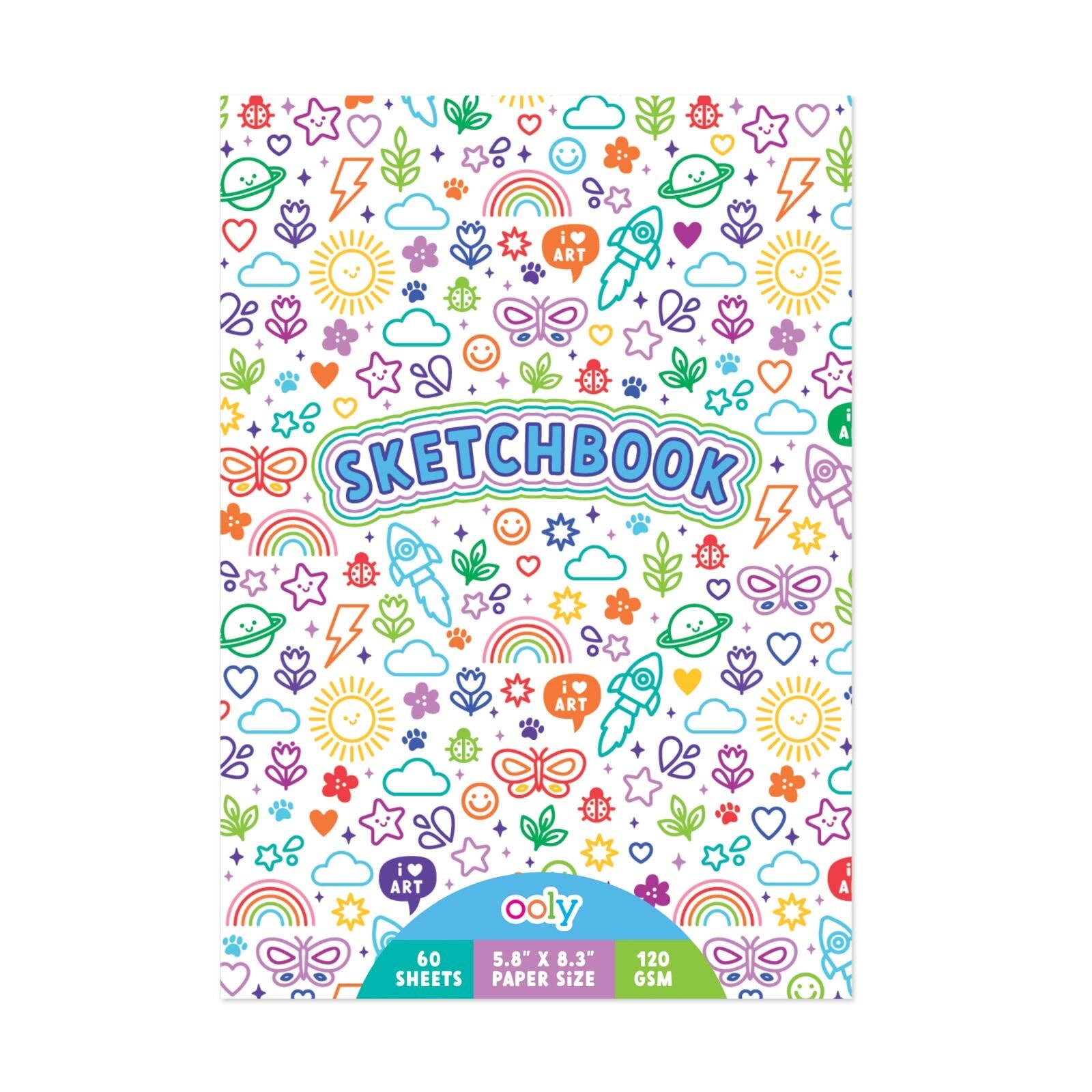 Colorful Doodles Sketchbook (5.8&quot; x 8.3&quot;)