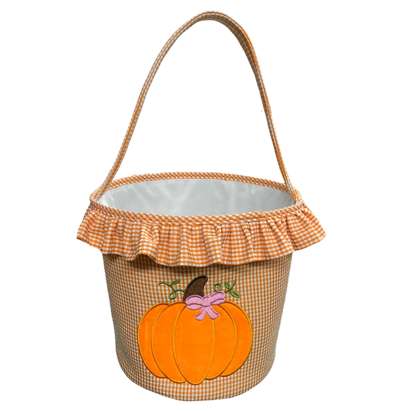 Halloween Ruffled Pumpkin Tote