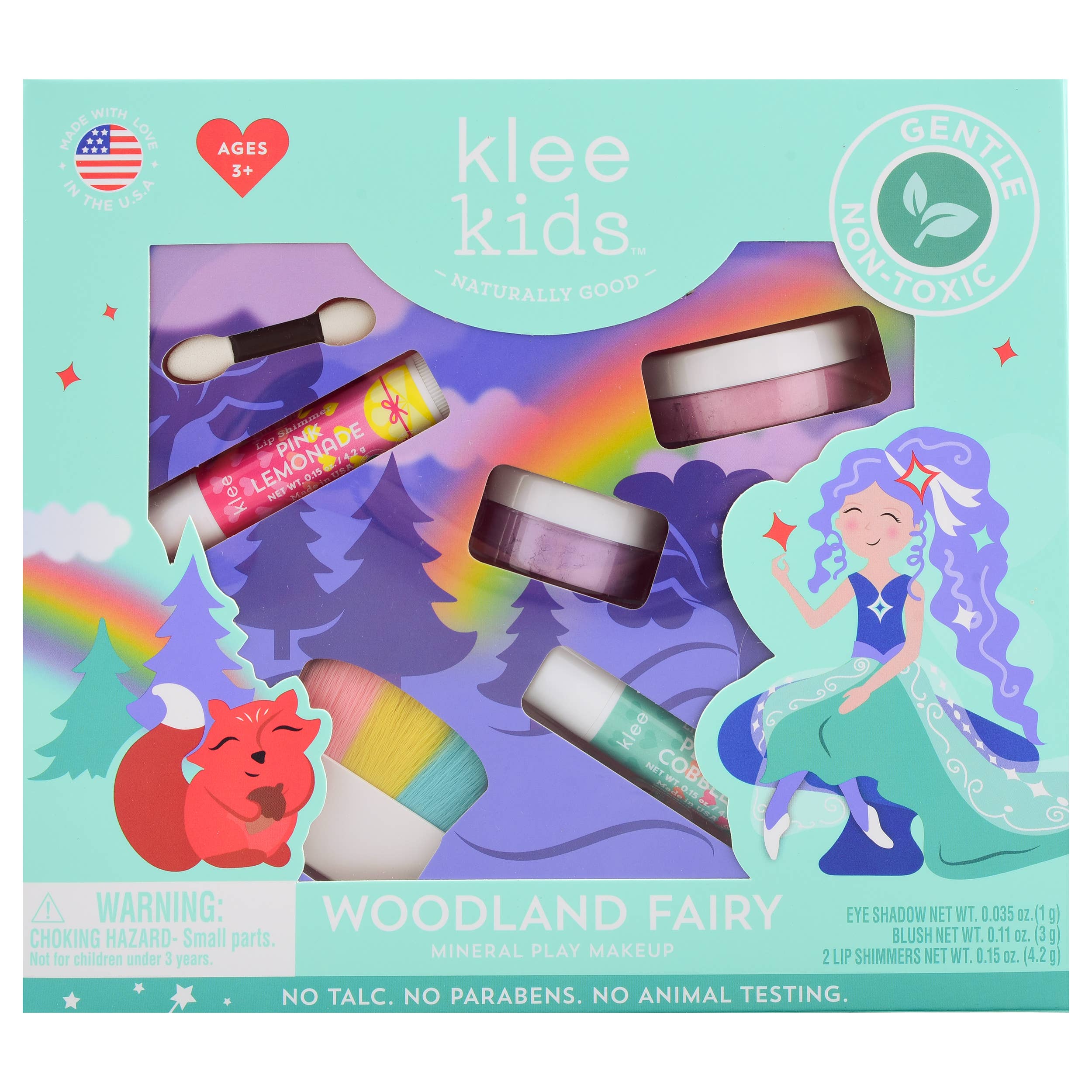 Klee Kids Natural Mineral Play Makeup Kit: Rainbow Fairy