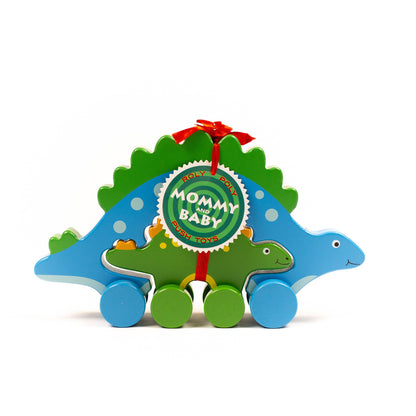 Stegosaurus Dino Big &amp; Little Wooden Roller