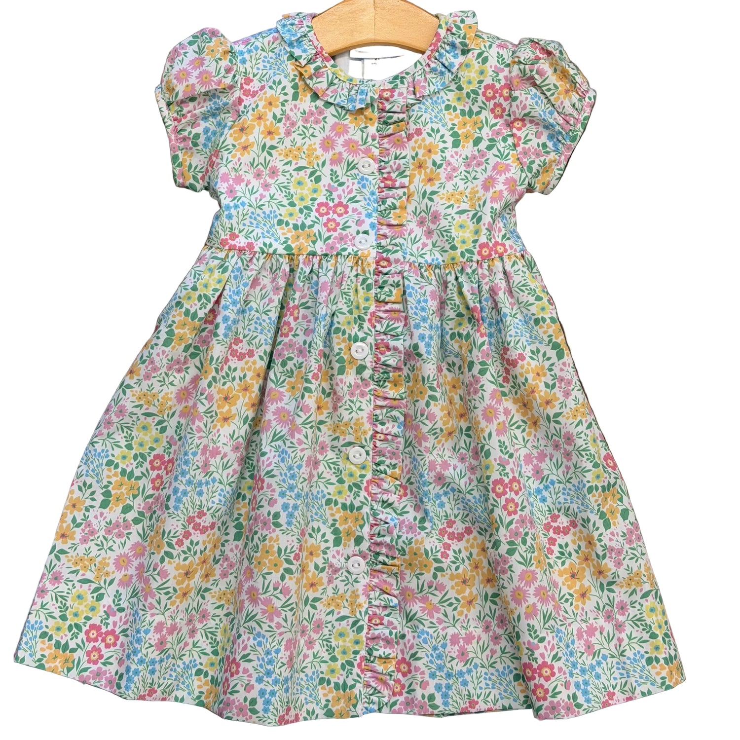 Ashley Open Front Dress: Wildflowers