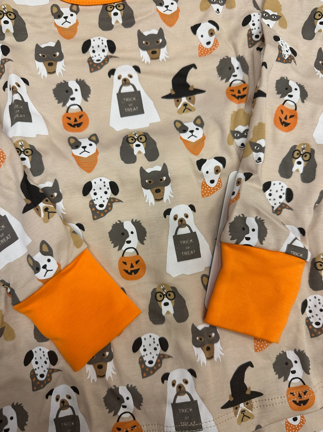 Halloween Hounds Long Pajamas: Driftwood