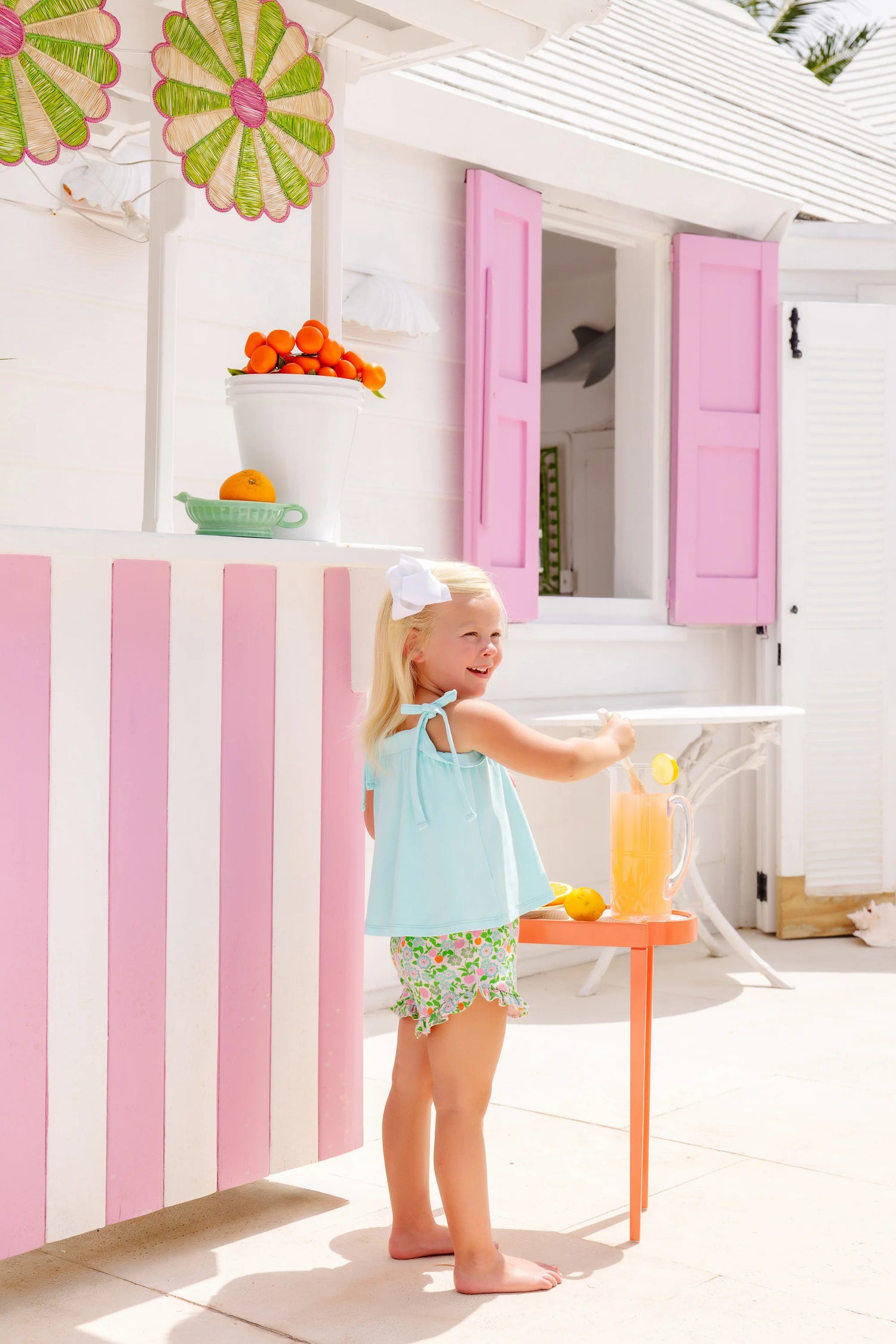 TBBC Shelby Anne Shorts: Natchez and Nectarines