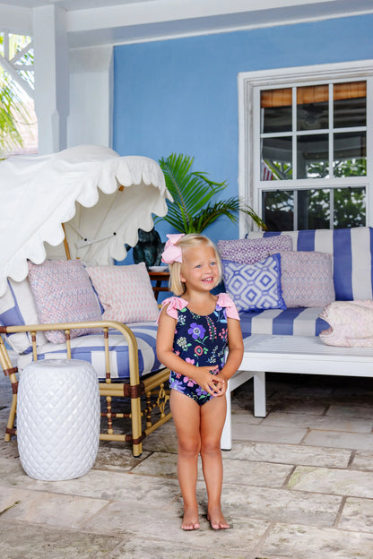 Edisto Beach Bathing Suit: Buckhead Botanicals with Pier Party Pink