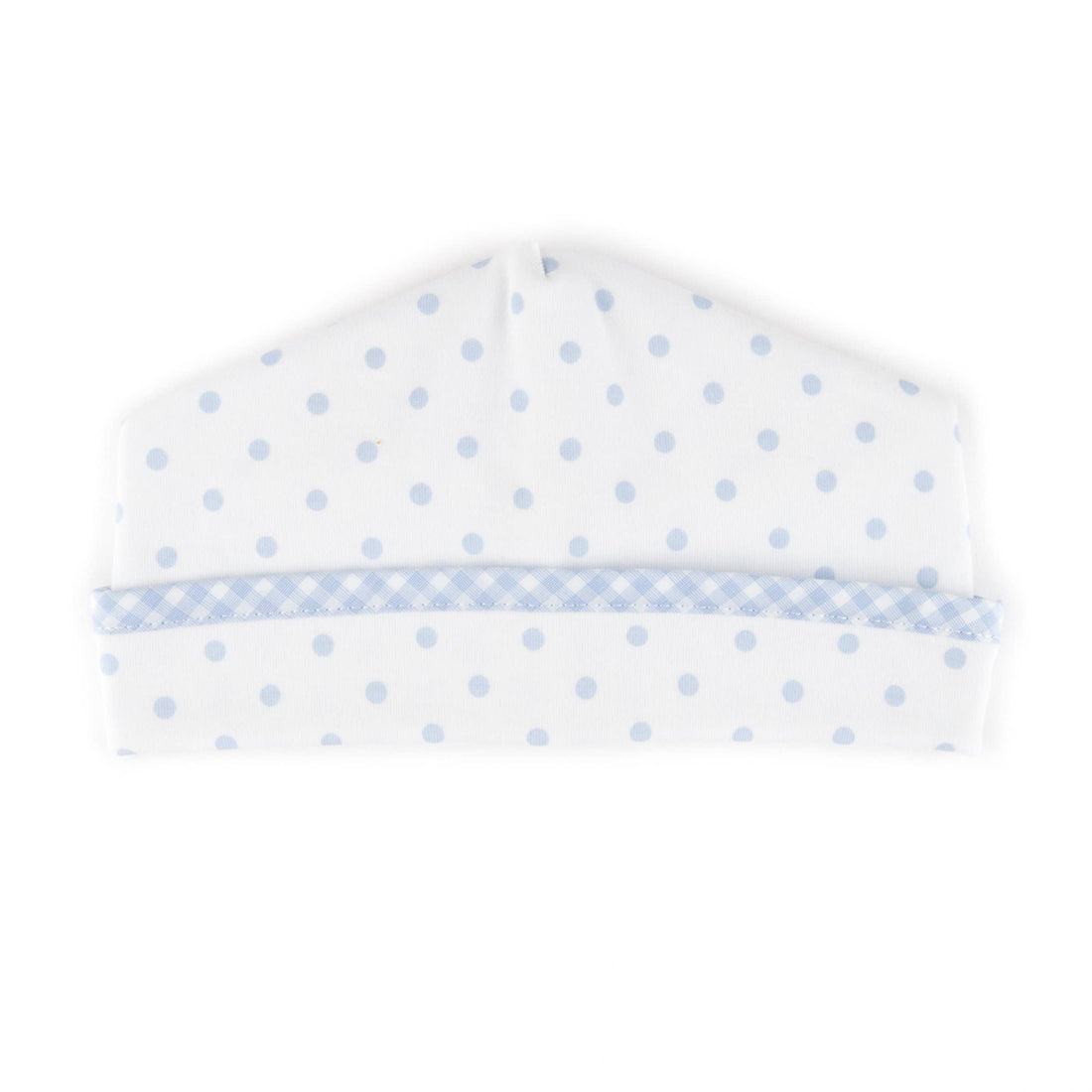 Gingham Dots Hat: Blue