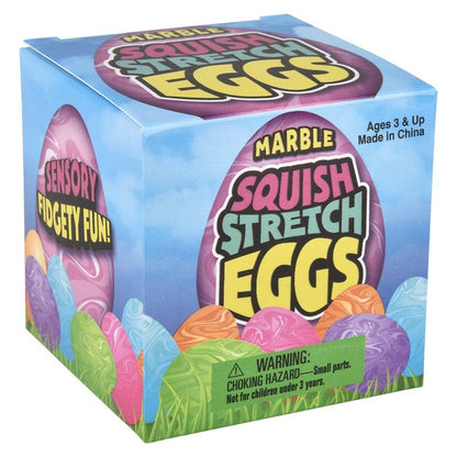 2.5" Squish And Stretch Marbleized Easter Egg