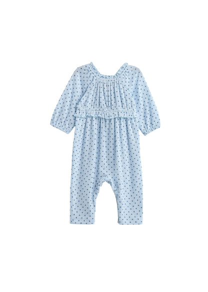 Luna Bella Romper: Blue Stars
